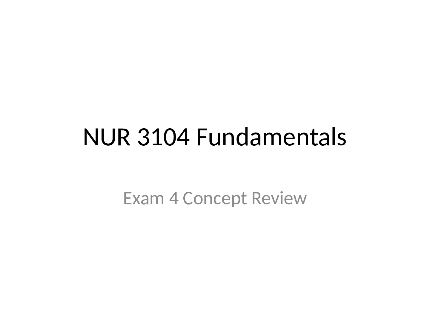 Preview image for Fundamentals Exam 4 post-test concepts 2022